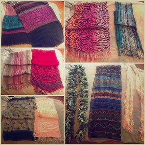 Scarf Cleanout! Lot of 10. Lace Infinity Cheetah